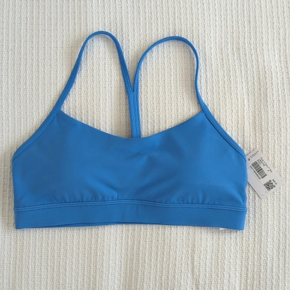 Lululemon Flow Y Bra Nulu Light Support, A–C Cups - Pool Party Size 8 - Picture 6 of 11